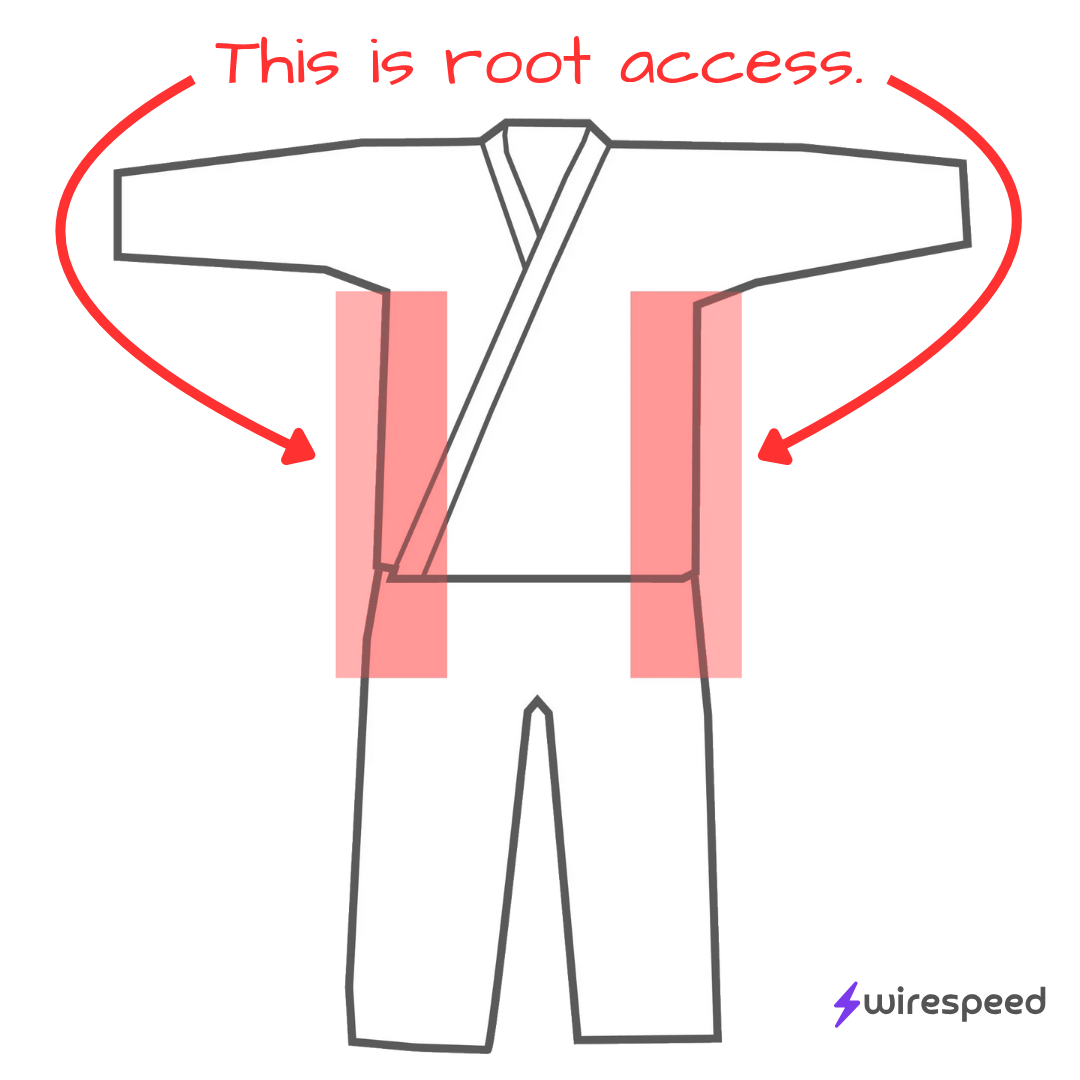 This is what root access in jiu jitsu looks like