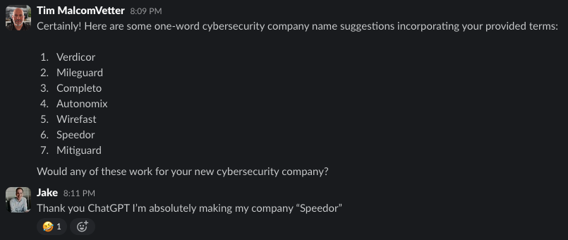 Slack name brainstorm 2